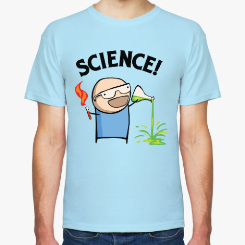 Футболка с принтом Science! Ботан