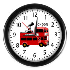 Настенные часы (с цифрами) 'Автобус'