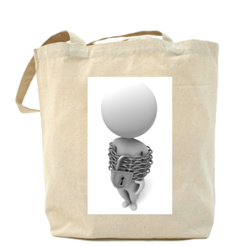 Сумка шоппер с принтом Воин света