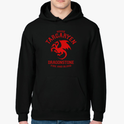 Толстовка худи с принтом House Targaryen