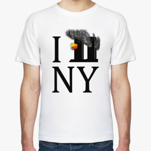 Футболка с принтом I love NY