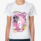 Классическая женская футболка Девушка