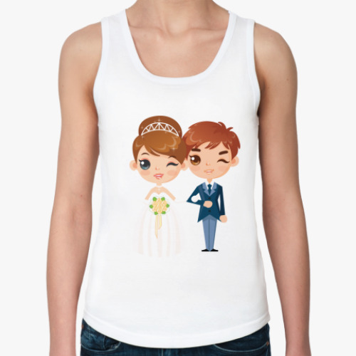 Женская майка с принтом Свадьба