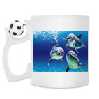 Кружка с футбольным мячиком