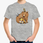 лесные звери и малыш читают