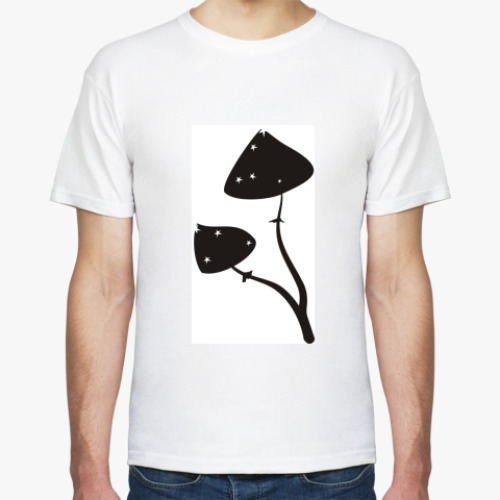 Футболка с принтом  'Грибы'