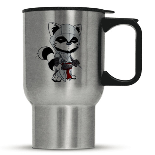 Кружка-термос с принтом Асссасин Енот