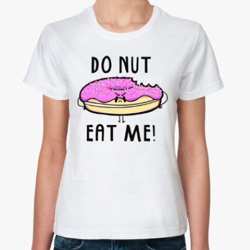 Классическая футболка с принтом Пончик (Donut)
