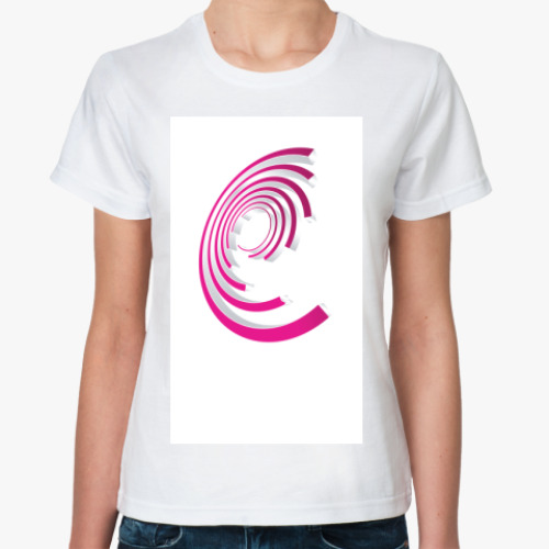 Классическая футболка с принтом Дизайн