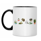 Кружка двухцветная