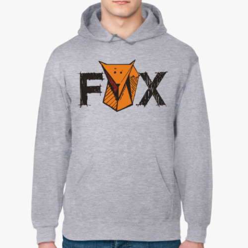 Толстовка худи с принтом Fox