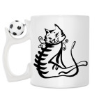 Кружка с футбольным мячиком