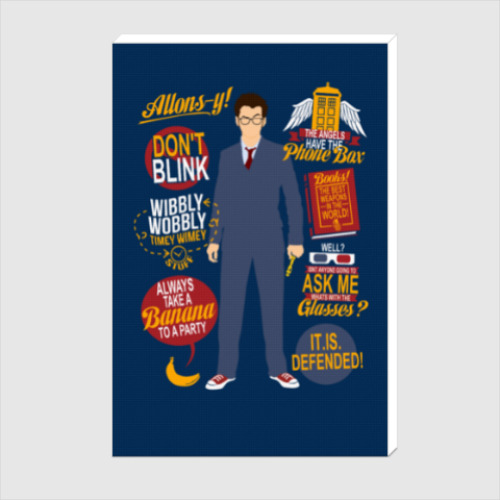 Холст с принтом David Tennant- doctor