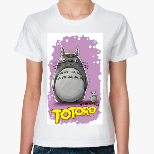 Классическая футболка с принтом  Тоторо 1.3