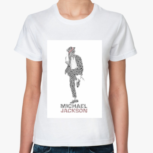 Классическая футболка с принтом MJackson