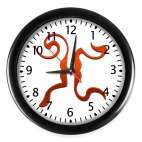 Настенные часы (с цифрами) Буква Н