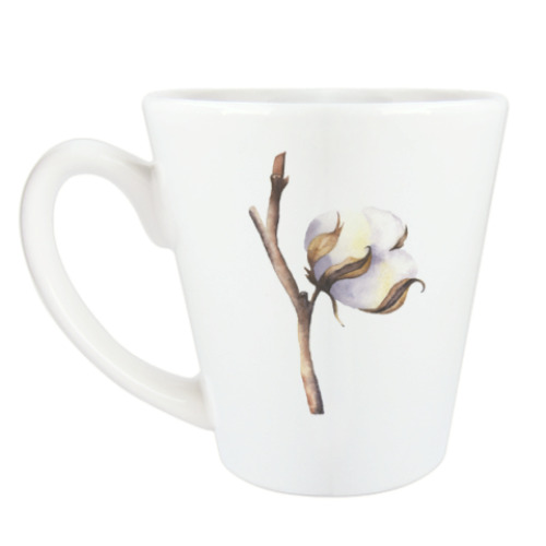 Чашка Латте с принтом Хлопок