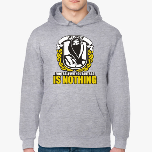 Толстовка худи с принтом Футбол без ультрас