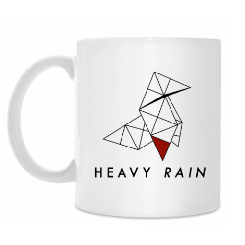 Кружка с принтом Heavy Rain