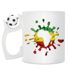 Кружка с футбольным мячиком