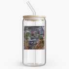 Банка с бамбуковой крышкой