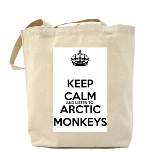 Сумка шоппер с принтом Arctic Monkeys