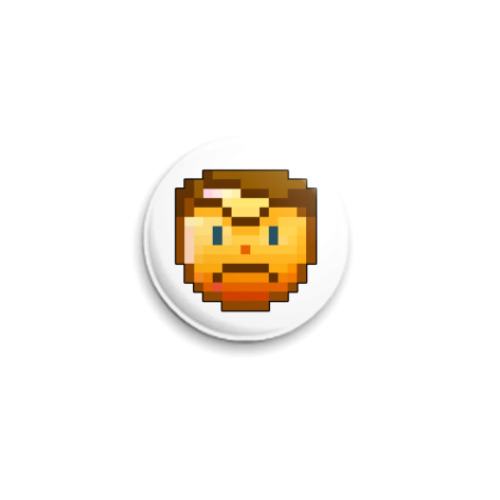 Значок 25мм с принтом  Злой. Qip-статус.