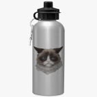 Бутылка с карабином (500 мл) Grumpy Cat / Сердитый Кот