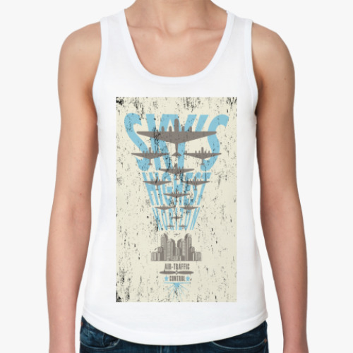 Женская майка с принтом Sky is over