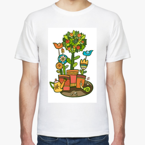 Футболка с принтом Садик