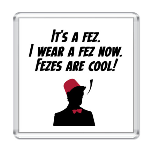 Магнит с принтом Doctor Who