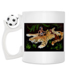 Кружка с футбольным мячиком