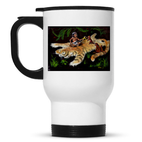 Кружка-термос с принтом Маугли