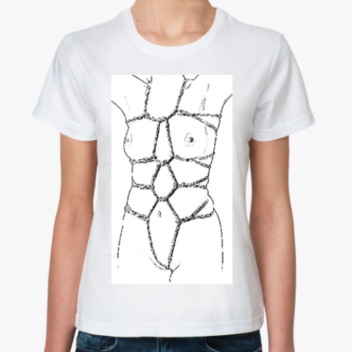 Классическая футболка с принтом  Full Karada