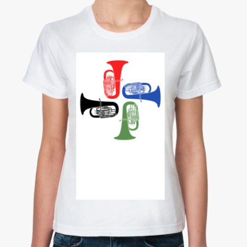 Классическая футболка с принтом Туб-Туба!