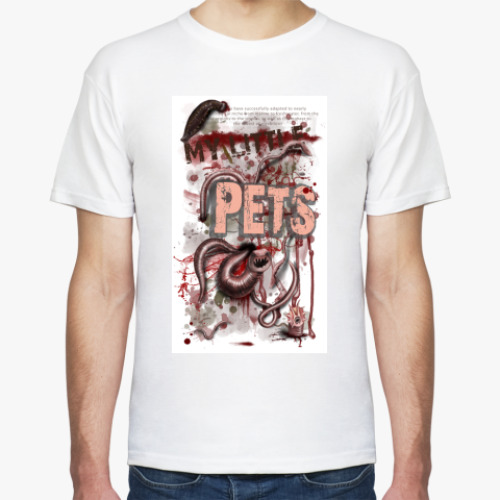 Футболка с принтом Little pets - черви