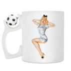 Кружка с футбольным мячиком