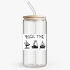 Банка с бамбуковой крышкой