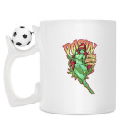 Кружка с футбольным мячиком