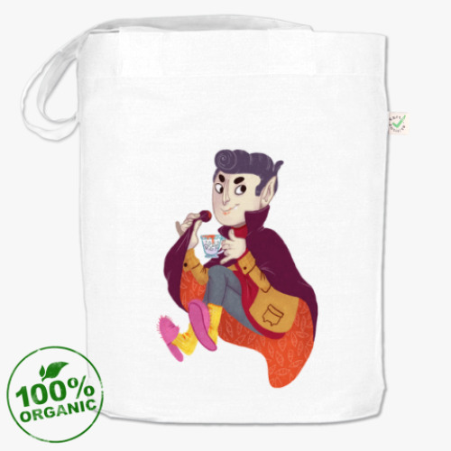 Сумка шоппер с принтом Вампир