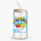 Банка с бамбуковой крышкой