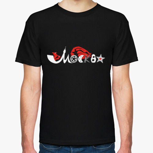 Футболка с принтом Футболка Москва