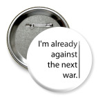 Значок 75 мм against the next war