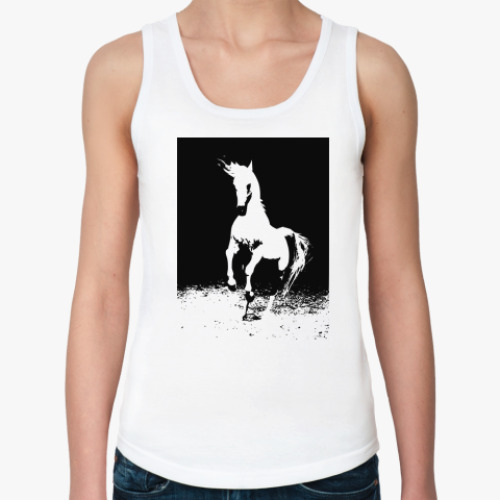 Женская майка с принтом  'Лошадь'