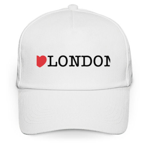 Кепка бейсболка с принтом I love London