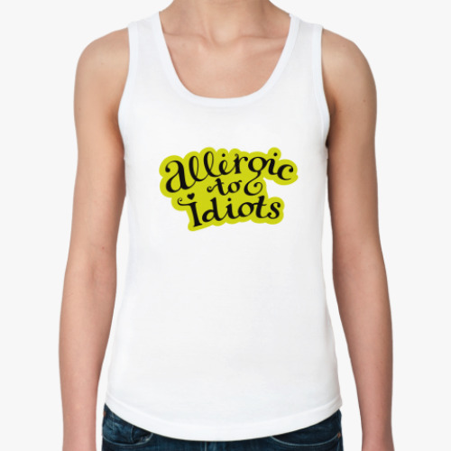 Женская майка с принтом Idiots