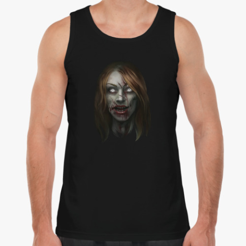 Майка с принтом Зомби-девушка