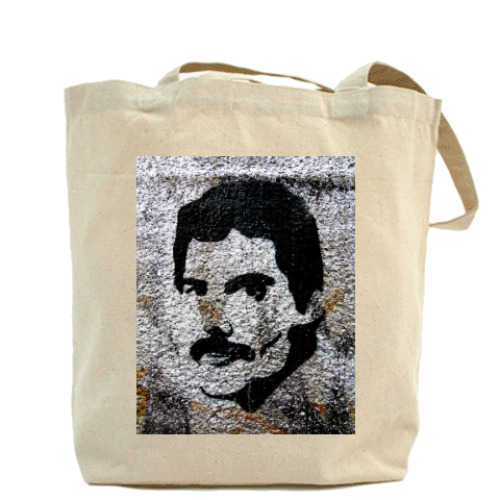 Сумка шоппер с принтом freddie mercury