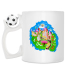 Кружка с футбольным мячиком