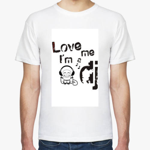 Футболка с принтом Love me